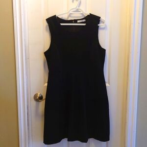 Ricki black quilted panel dress